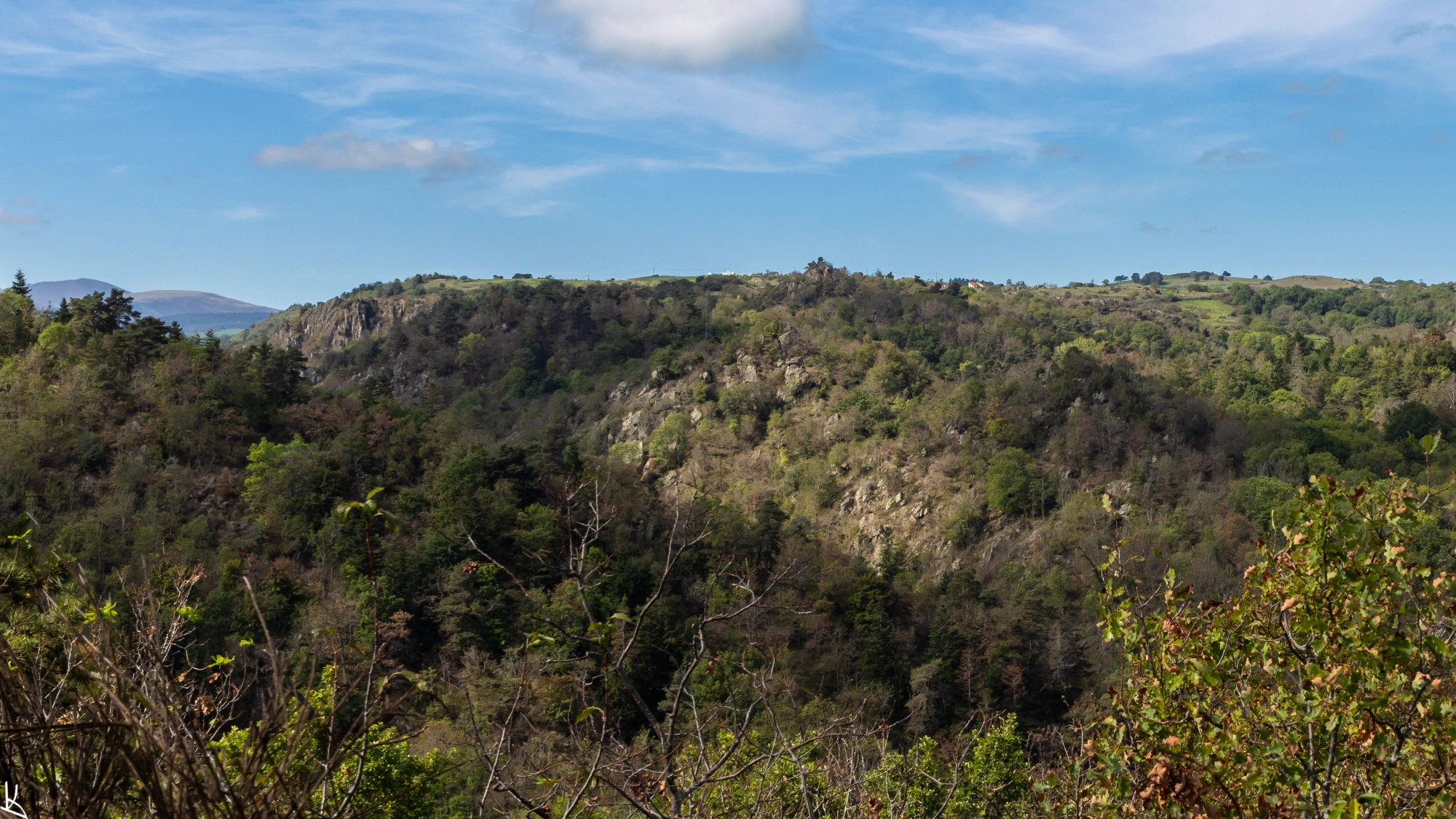 Au-dessus des gorges de la Monne